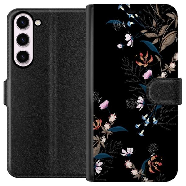 Kompatibel Tegnebogsetui til Samsung Galaxy S23+ Blomster