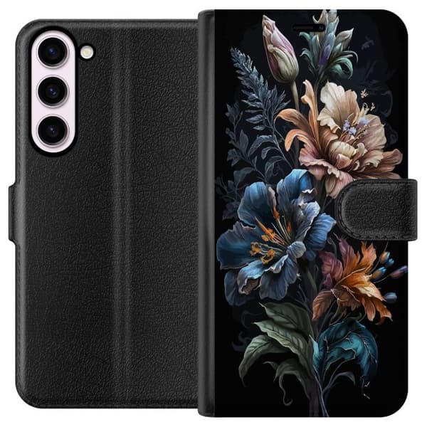Kompatibelt Lommeboketui til Samsung Galaxy S23+ Blomster