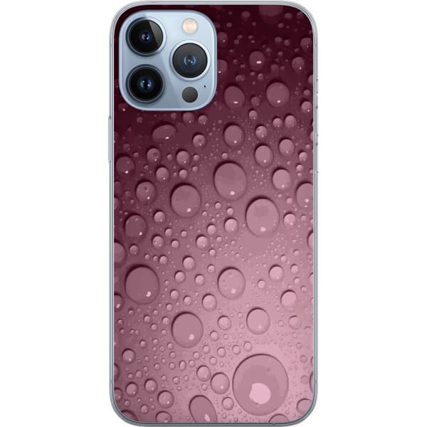 Kompatibelt Mobildeksel til Apple iPhone 13 Pro Max Rosa vattendroppar