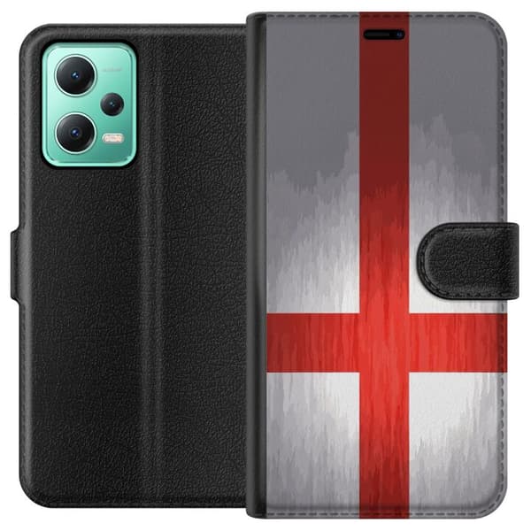 Kompatibel Tegnebogsetui til Xiaomi Redmi Note 12 Englands flagga