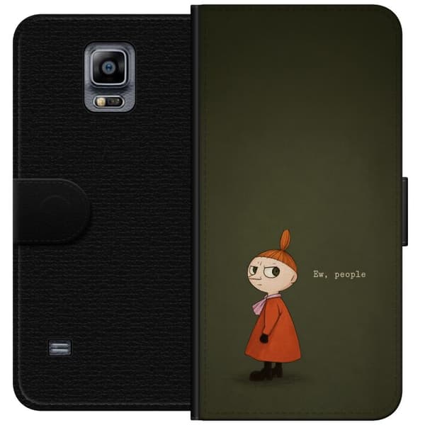 Kompatibel Tegnebogsetui til Samsung Galaxy Note 4 Tecknad flicka med citat