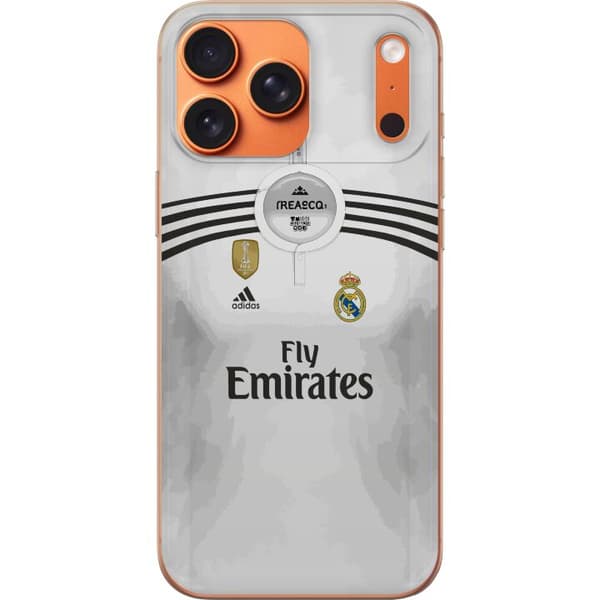 Kompatibelt Mobildeksel til Apple iPhone 17 Pro Max Vit fotbollströja