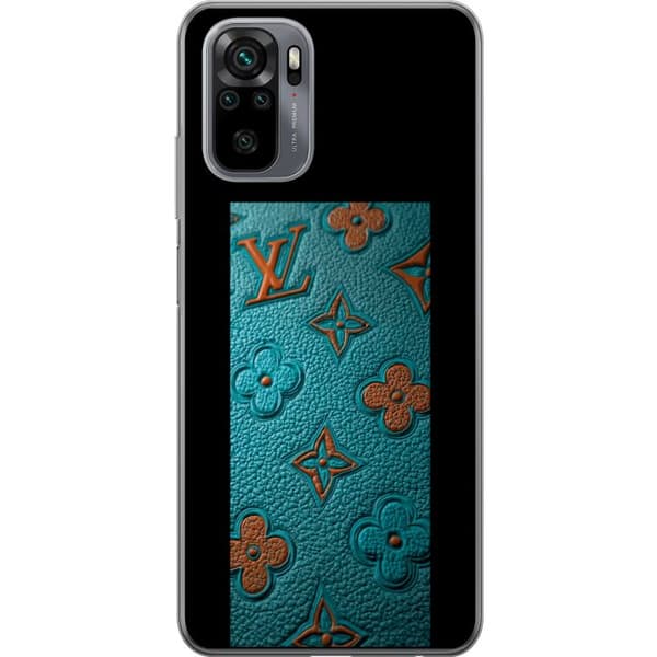 Kompatibelt Mobildeksel til Xiaomi Redmi Note 10 Elegant monogramdesign med preg av lærfølelse
