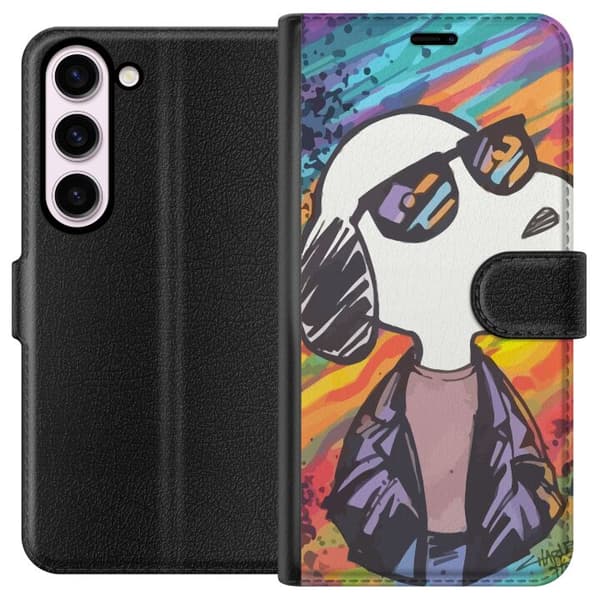 Kompatibel Tegnebogsetui til Samsung Galaxy S23 Snobben Snoopy