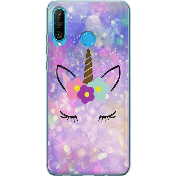 Kompatibelt Mobilskal till Huawei P30 lite Enhörning