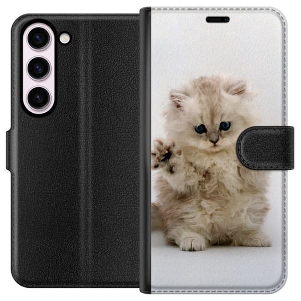 Kompatibel Tegnebogsetui til Samsung Galaxy S23 Kat