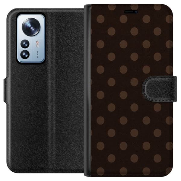 Kompatibelt Plånboksfodral till Xiaomi 12 Pro Mocha Pop