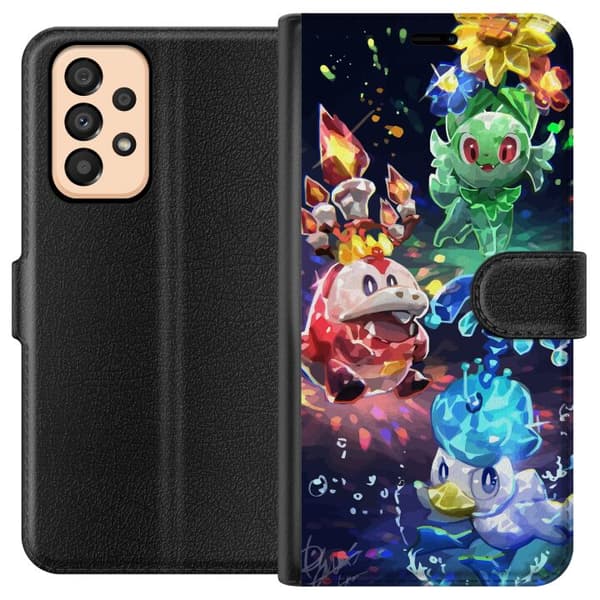 Kompatibel Tegnebogsetui til Samsung Galaxy A33 5G Pokémon