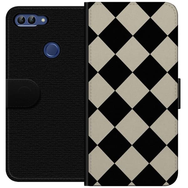 Kompatibelt Lommeboketui til Huawei P smart Mono-diamant