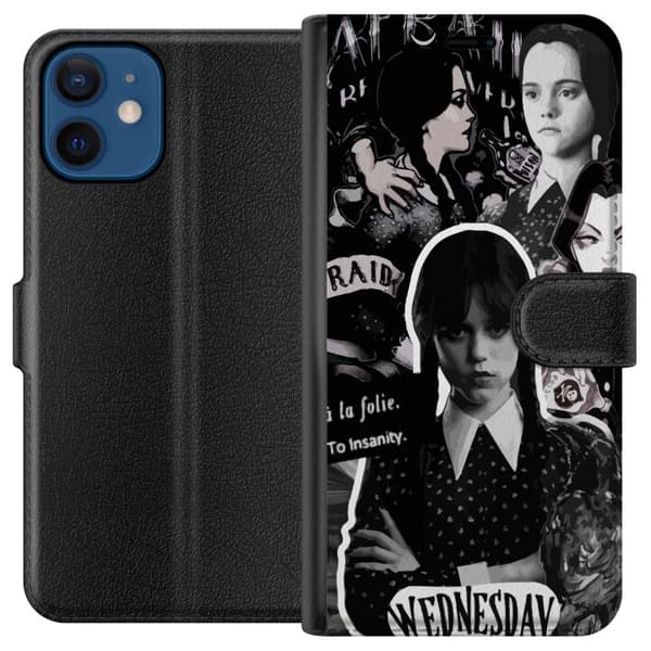 Kompatibelt Lommeboketui til Apple iPhone 12 Wednesday Addams
