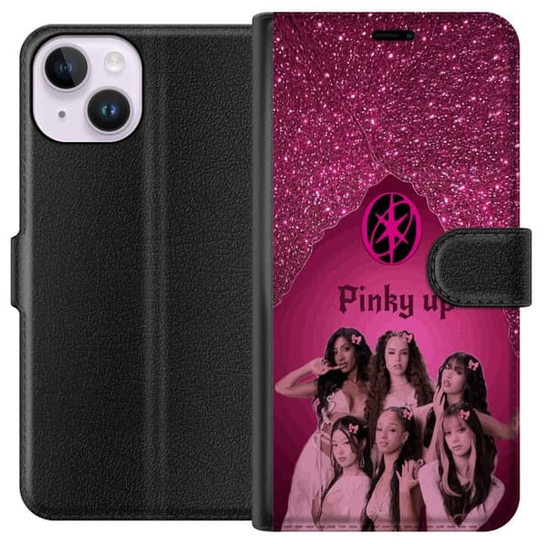 Kompatibel Tegnebogsetui til Apple iPhone 15 KATSEYE Pinky Up