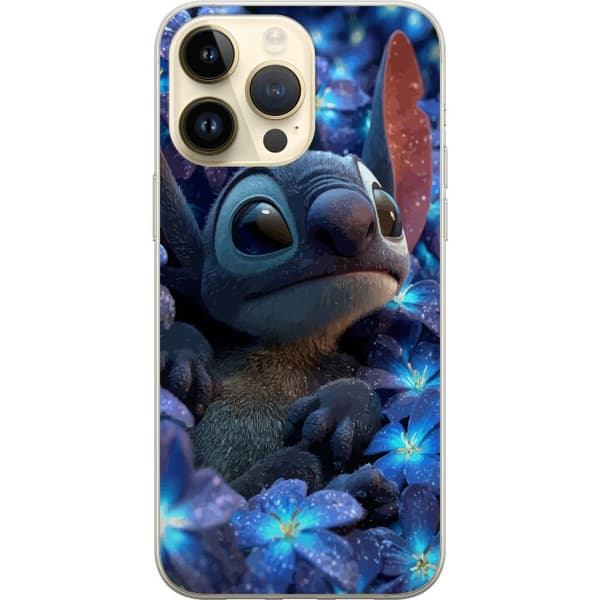 Kompatibelt Mobildeksel til Apple iPhone 15 Pro Max Stitch Blant Blomster
