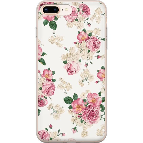 Kompatibel Mobilcover til Apple iPhone 8 Plus Retro Blomster