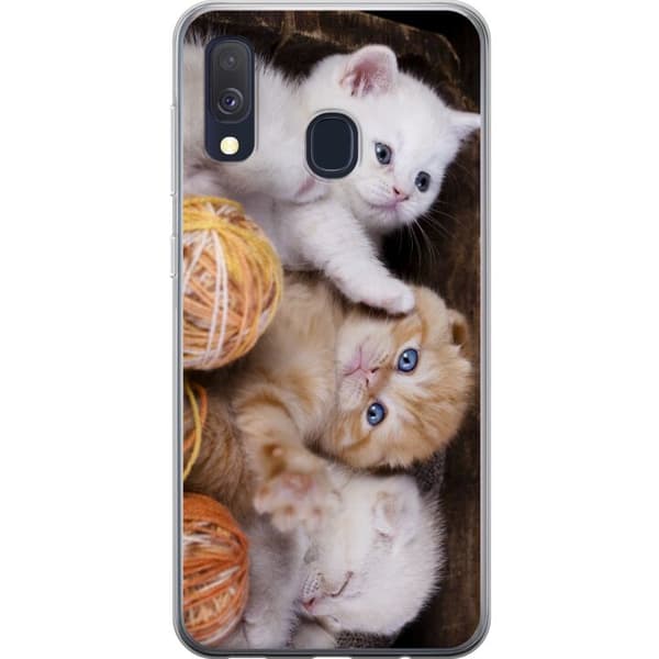 Kompatibelt Mobilskal till Samsung Galaxy A40 Katter