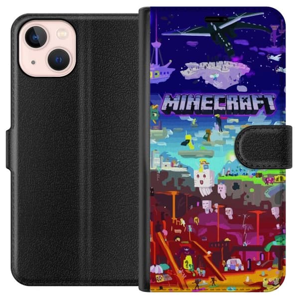 Kompatibelt Plånboksfodral till Apple iPhone 13 mini Minecraft