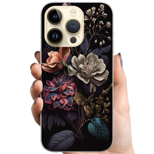 Kompatibel Mobilcover til Apple iPhone 15 Pro Blomster