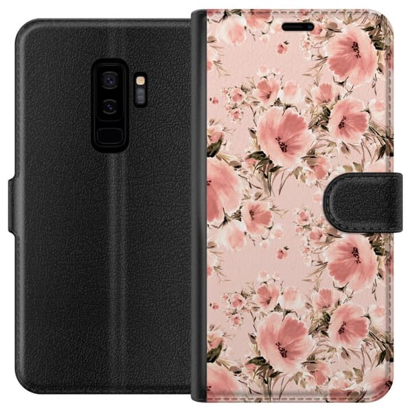 Kompatibelt Plånboksfodral till Samsung Galaxy S9+ Blommor
