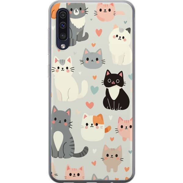 Kompatibelt Mobildeksel til Samsung Galaxy A50 Katter
