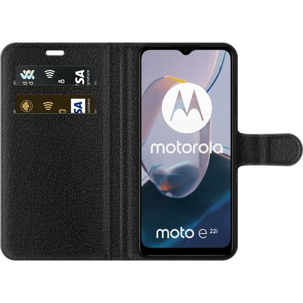 Kompatibel Tegnebogsetui til Motorola Moto E22i Garfield