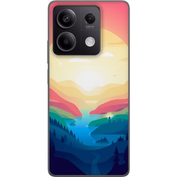 Kompatibelt Mobildeksel til Xiaomi Redmi Note 13 Pro Rosa horisont