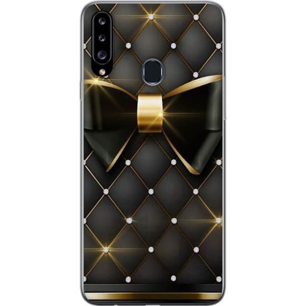 Kompatibelt Mobildeksel til Samsung Galaxy A20s Gullrosett