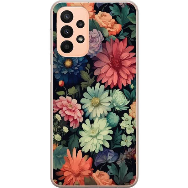 Kompatibelt Mobilskal till Samsung Galaxy A23 Blommor