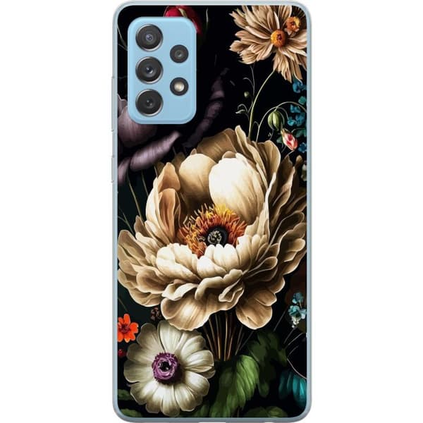 Kompatibelt Mobilskal till Samsung Galaxy A52 5G Blommor