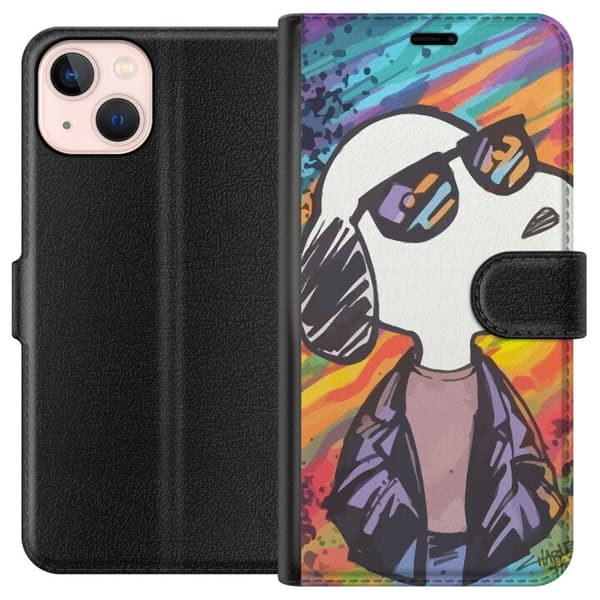 Kompatibelt Plånboksfodral till Apple iPhone 13 mini Snobben Snoopy