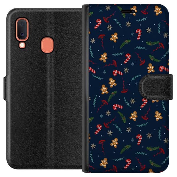 Kompatibelt Plånboksfodral till Samsung Galaxy A20e God Jul