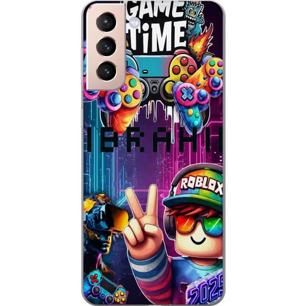 Kompatibelt Mobildeksel til Samsung Galaxy S21 Neon Gamer-kunst