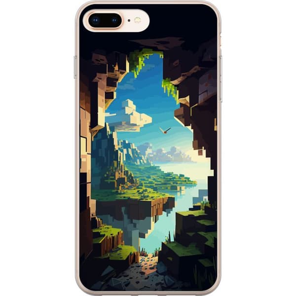 Kompatibel Mobilcover til Apple iPhone 8 Plus Minecraft