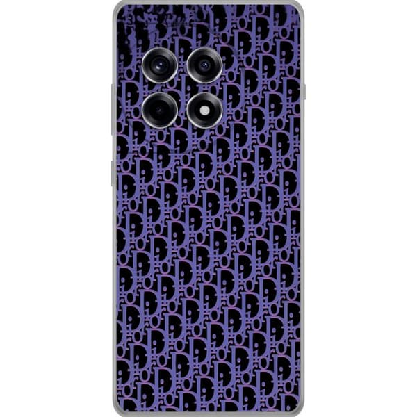 Kompatibelt Mobildeksel til OnePlus 12R Moderneluksuriøst monogram i stilrent design