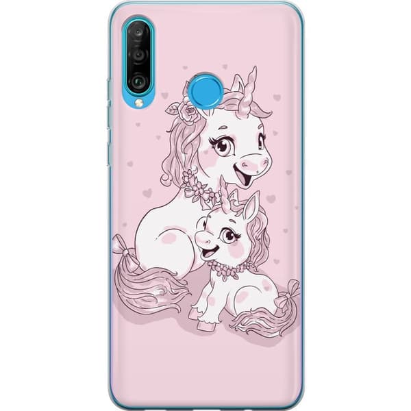 Kompatibelt Mobilskal till Huawei P30 lite Enhörning