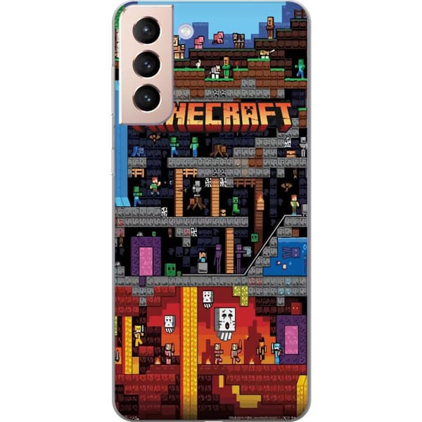 Kompatibelt Mobildeksel til Samsung Galaxy S21 Minecraft
