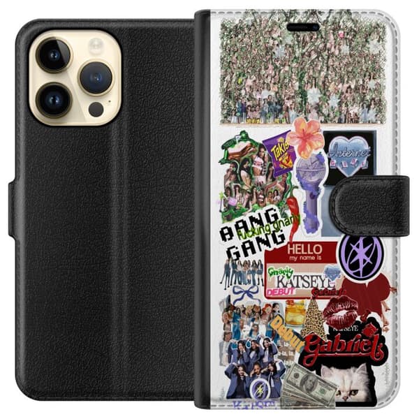 Kompatibel Tegnebogsetui til Apple iPhone 14 Pro Max kattøje