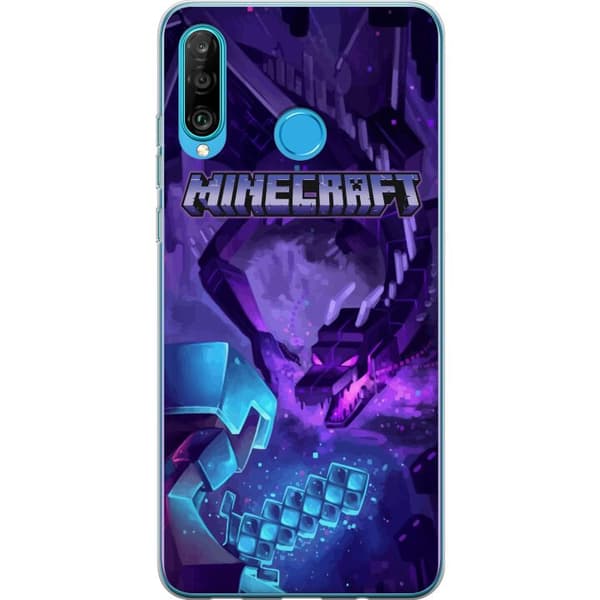 Kompatibelt Mobilskal till Huawei P30 lite Minecraft