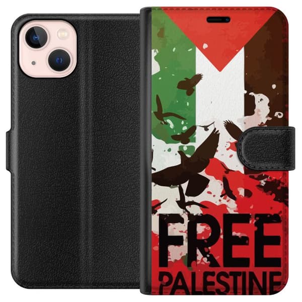 Kompatibelt Plånboksfodral till Apple iPhone 13 mini Free Palestine