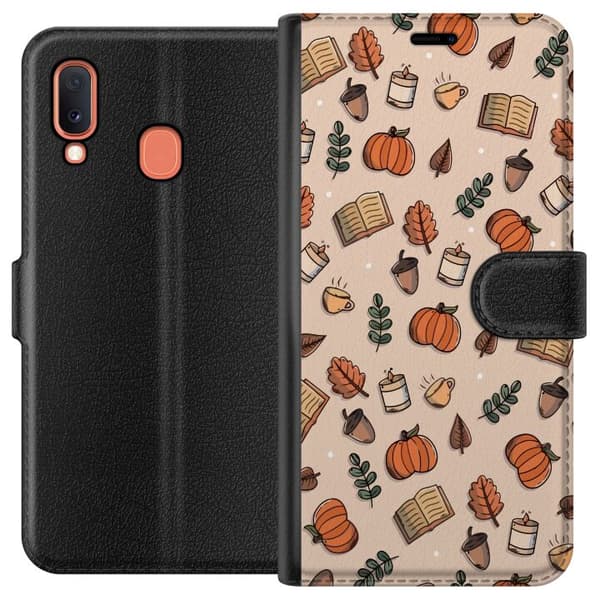 Kompatibelt Plånboksfodral till Samsung Galaxy A20e Mönster