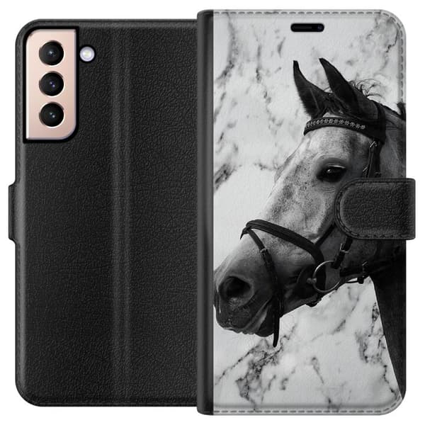 Kompatibelt Lommeboketui til Samsung Galaxy S21 Hest