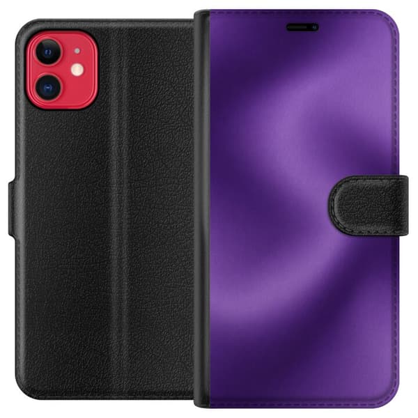 Kompatibel Tegnebogsetui til Apple iPhone 11 Lilla bevægelse