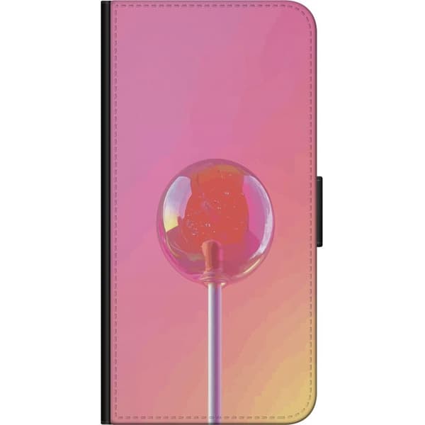 Kompatibel Tegnebogsetui til Samsung Galaxy Note10+ Minimalistisk slikmotiv i lyserød