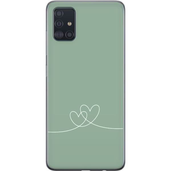 Kompatibelt Mobildeksel til Samsung Galaxy A51 Grønt Hjerte