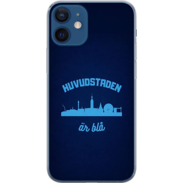 Kompatibelt Mobilskal till Apple iPhone 12 mini Djurgården är blå