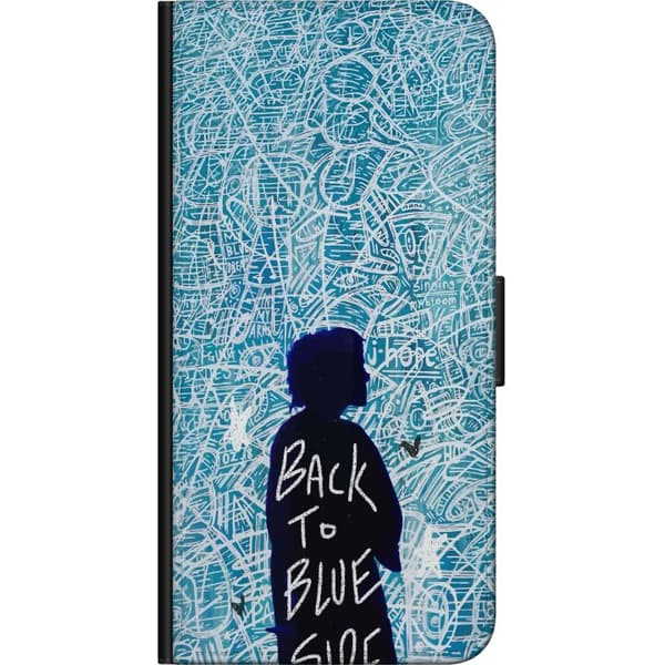 Kompatibel Tegnebogsetui til Huawei P smart Back To Blue Side