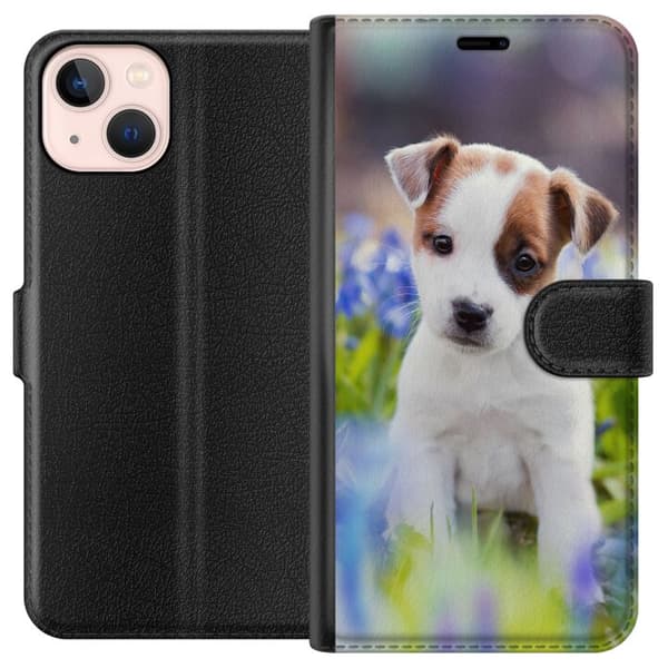 Kompatibelt Plånboksfodral till Apple iPhone 13 mini Hundvalp