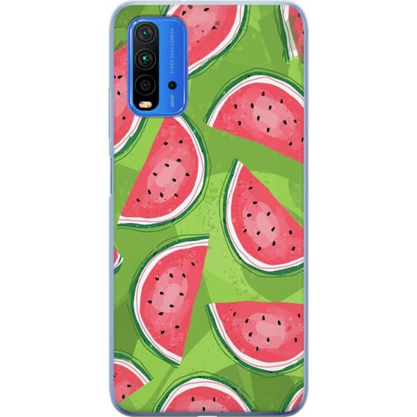 Kompatibelt Mobildeksel til Xiaomi Redmi Note 9 4G Vattenmelon