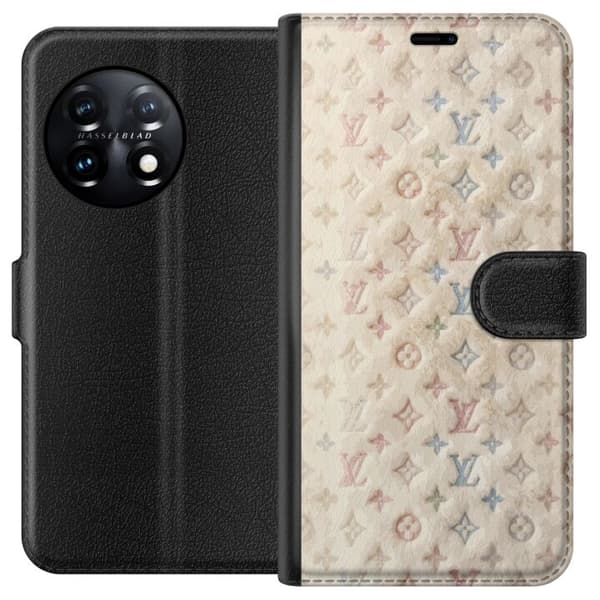 Kompatibel Tegnebogsetui til OnePlus 11 Farverig monogram inspireret af eksklusiv modesans