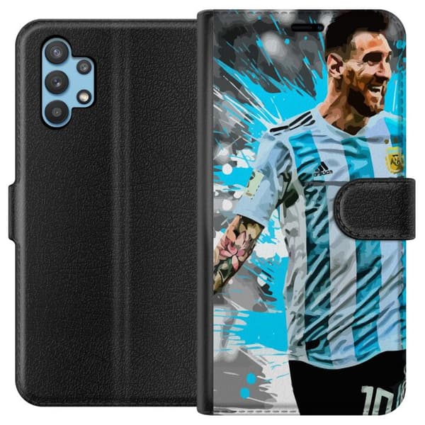 Kompatibelt Plånboksfodral till Samsung Galaxy A32 5G Lionel Messi