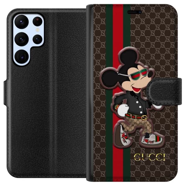 Kompatibel Tegnebogsetui til Samsung Galaxy S22 Ultra 5G Mickey Mouse
