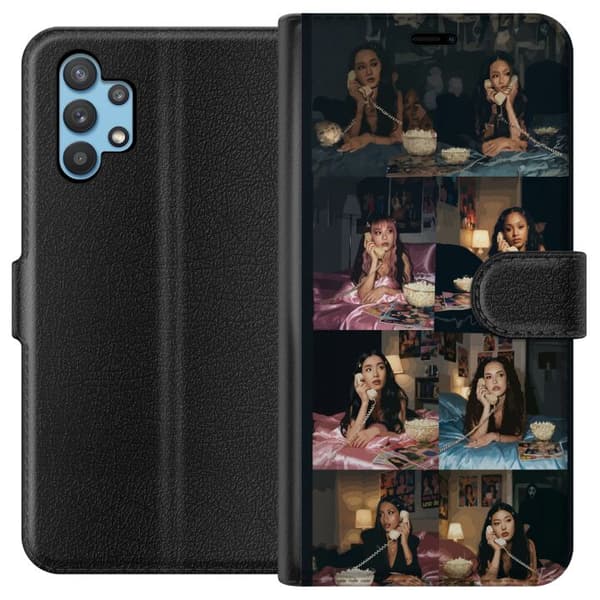 Kompatibel Tegnebogsetui til Samsung Galaxy A32 5G KATSEYE retro telefoncollage